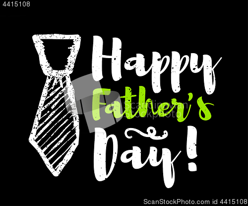 Image of Happy father\'s day lettering congratulations. Vector