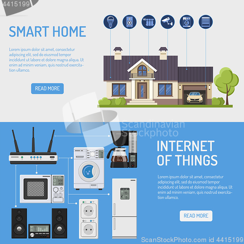 Image of Smart House and Internet of Things Banners