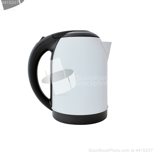 Image of White kettle isolated on white