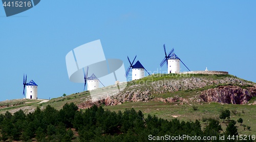 Image of Windmills Molinos de Viento Alcazar de San Juan, Spain