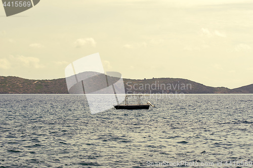 Image of sea and mountains landscape