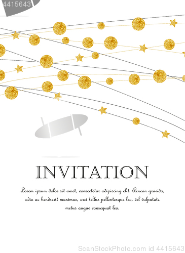 Image of Gold polka dot decoration