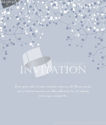 Image of Vector Floral invitations