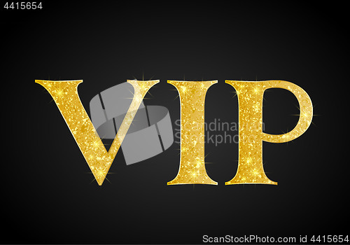 Image of Golden VIP party premium card