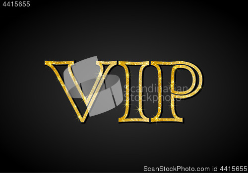 Image of Golden VIP party premium card