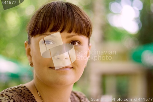Image of pretty brunet woman