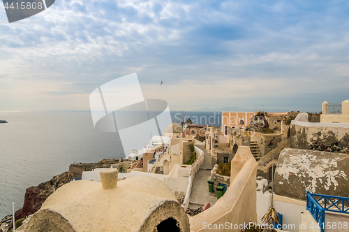 Image of View on Santorini island