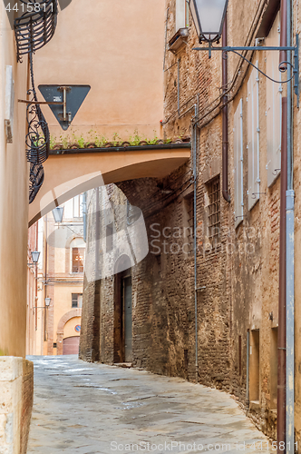 Image of Walkway on in old town in Siena