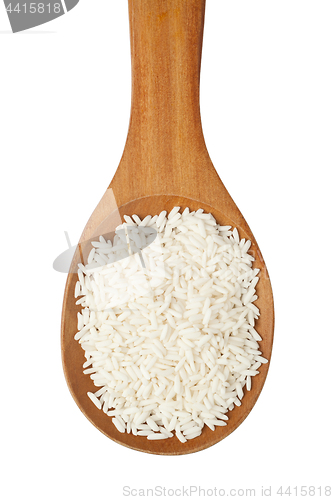 Image of Glutinous rice in a spoon