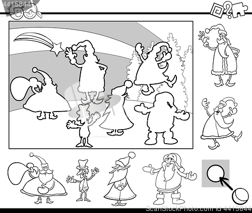 Image of match elements game coloring page