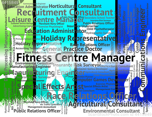 Image of Fitness Centre Manager Means Jobs Position And Hiring