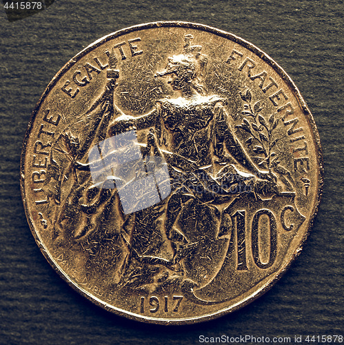 Image of Vintage French coin