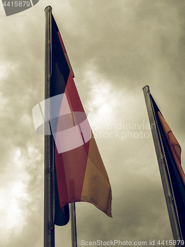 Image of Vintage looking German flag