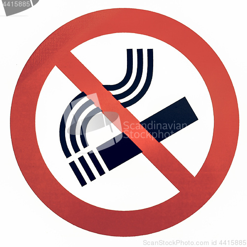 Image of Vintage looking No smoking sign