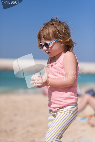 Image of little girl at beach