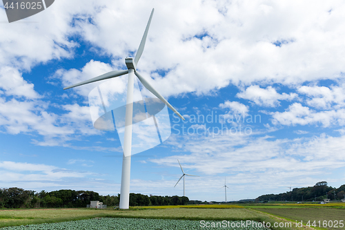 Image of Wind turbines generating electricity