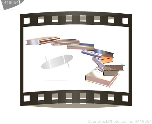 Image of Chrome books icon. 3d illustration. The film strip.