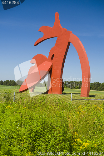 Image of editorial Stargazer sculpture Manorville, New York