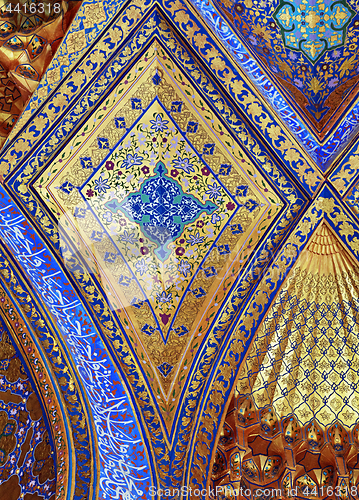 Image of Ceiling of Aksaray mausoleum, Samarkand, Uzbekistan