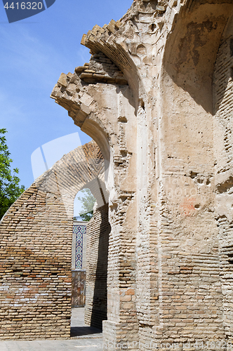 Image of Ruined wall of Gur-e-Amir mausoleum, Samarkand