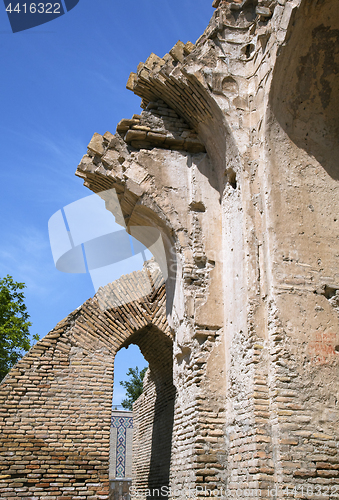 Image of Ruined wall of Gur-e-Amir mausoleum, Samarkand