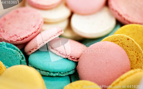 Image of close up of macarons