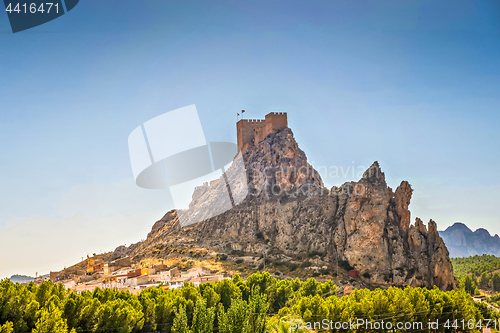 Image of Panoramic view to the mountains in motion