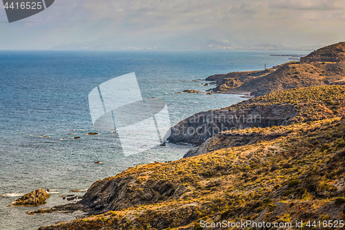 Image of Panoramic view to the sea from above, Almeria, Andalusia