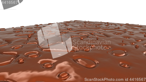 Image of chocolate or cocoa coffee splashes and droplets