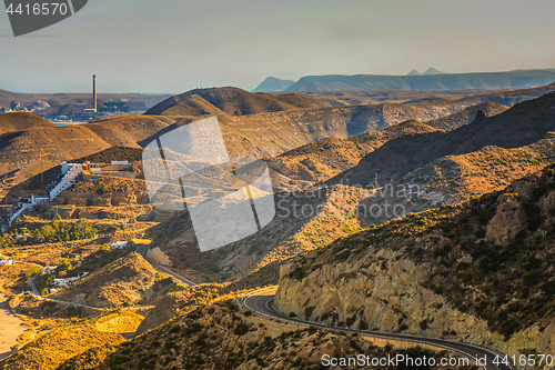Image of Panoramic view on the mountain, Almeria, Andalusia