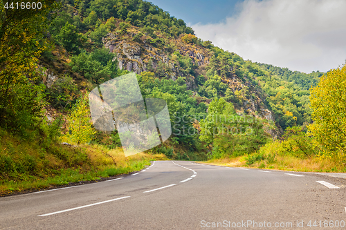 Image of Country road at the european Alps