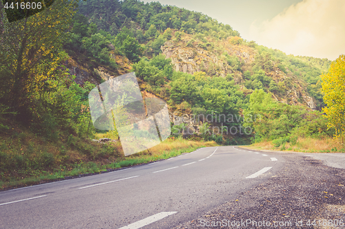 Image of Country road at the european Alps