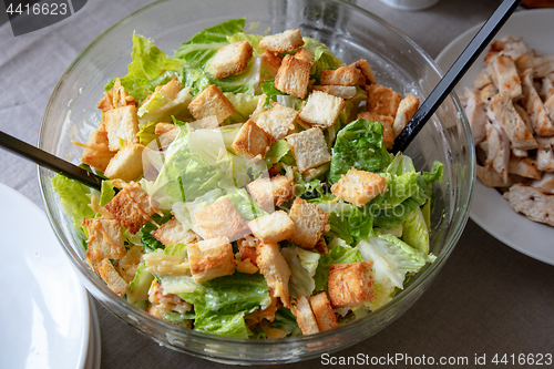 Image of bowl of cesar salad