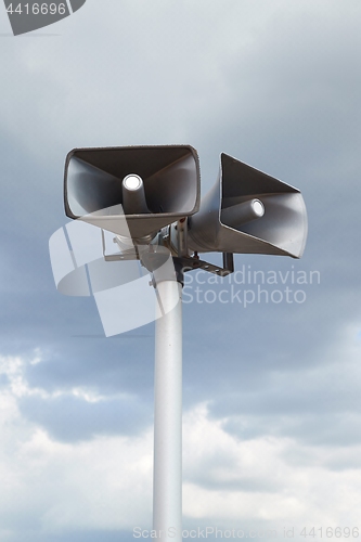 Image of Loudspeakers on a mast