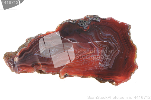 Image of brown agate isolated