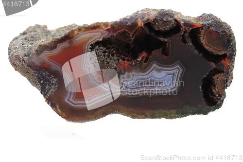 Image of brown agate isolated