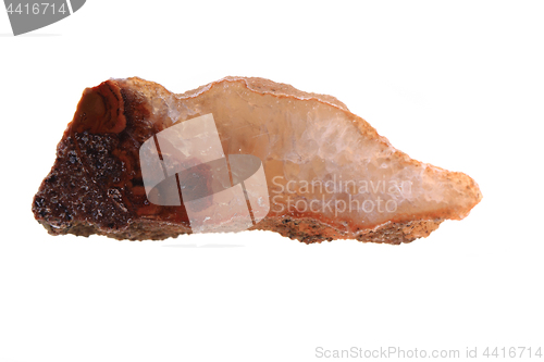 Image of brown agate isolated