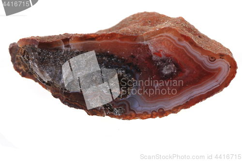Image of brown agate isolated