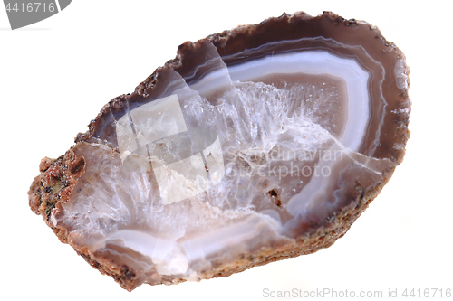 Image of brown agate isolated