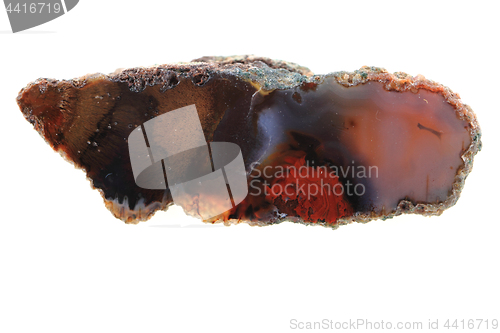 Image of brown agate isolated