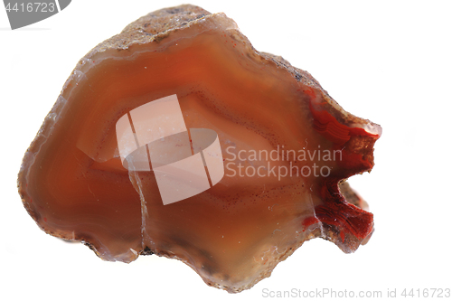 Image of brown agate isolated