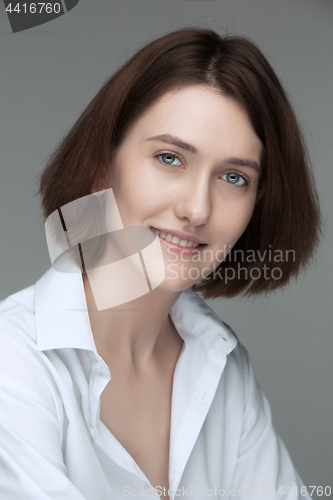 Image of Attractive woman with a smile
