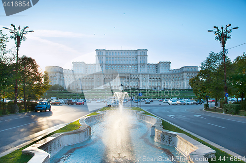 Image of Parliament building, Bucharest, Romania