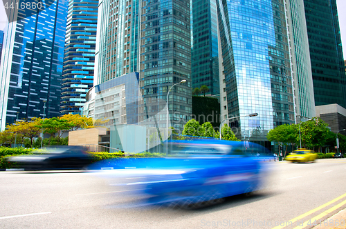 Image of Busy Singapore business district