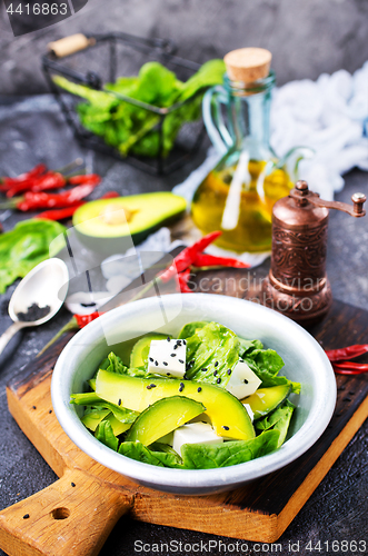 Image of avocado with feta