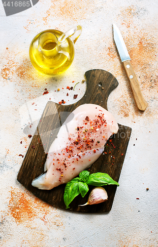 Image of raw chicken fillet