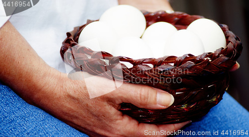 Image of Eggs in a basket.