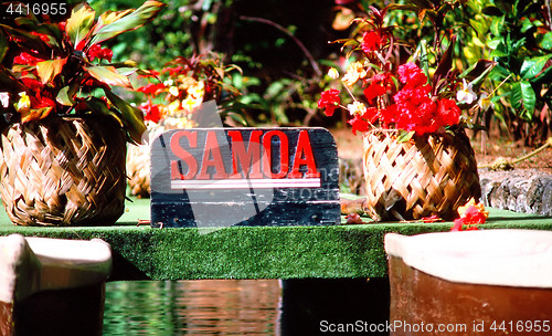 Image of Samoa Island Sign.