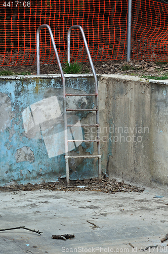 Image of drained swimming pool