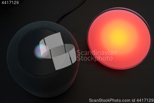 Image of Using an Apple HomePod speaker to control a smart light
